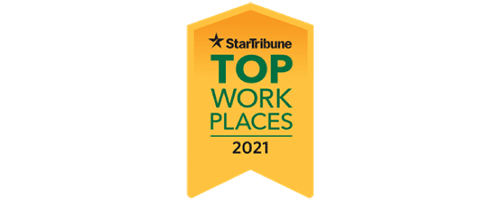 StarTribune Top Work Places 2021 badge