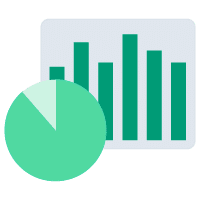 Green graph icon