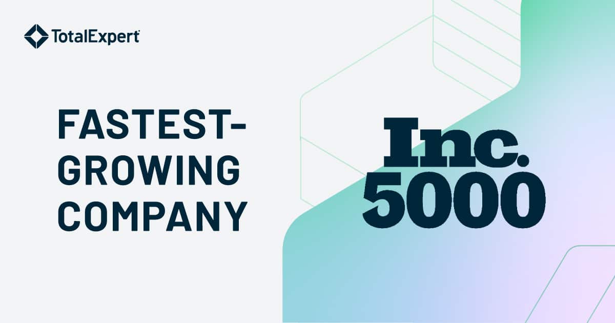 Total Expert Recognized as an Inc. 5000 FastestGrowing Company for